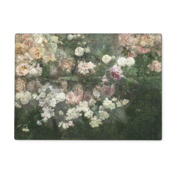 Garden in May Glass Chopping Board