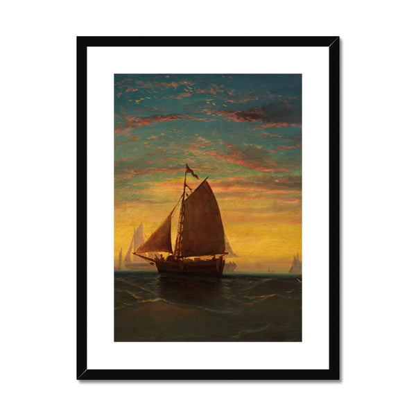 Boston Harbour Framed & Mounted Print