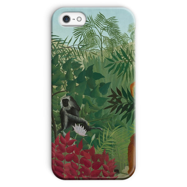 Tropical Forest & Monkeys Snap Phone Case