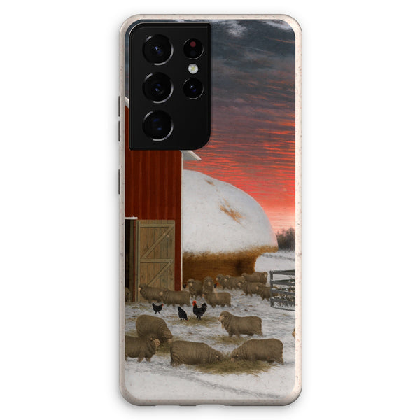 Barnyard in Winter Eco Phone Case