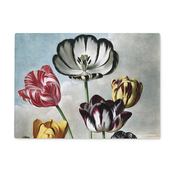 Tulips Glass Chopping Board