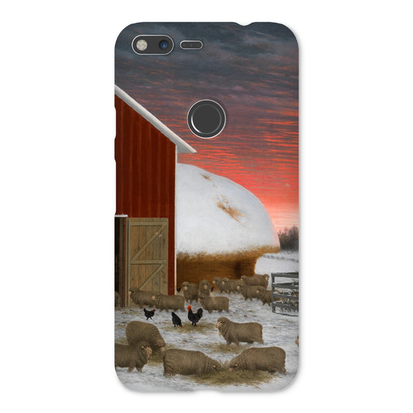 Barnyard in Winter Snap Phone Case