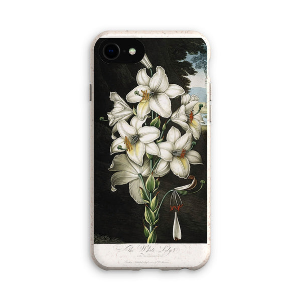 White Lilies Eco Phone Case