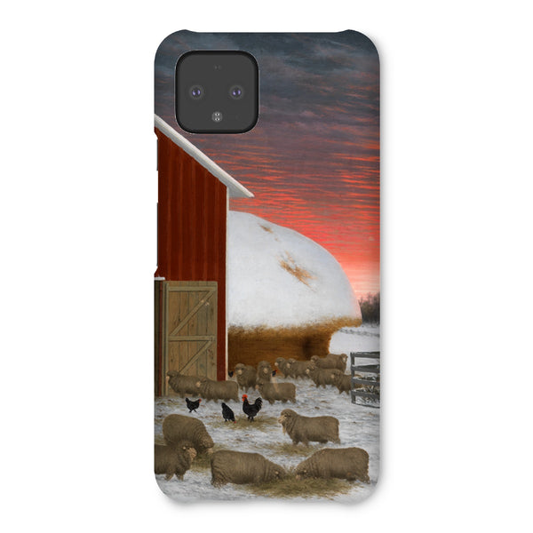 Barnyard in Winter Snap Phone Case