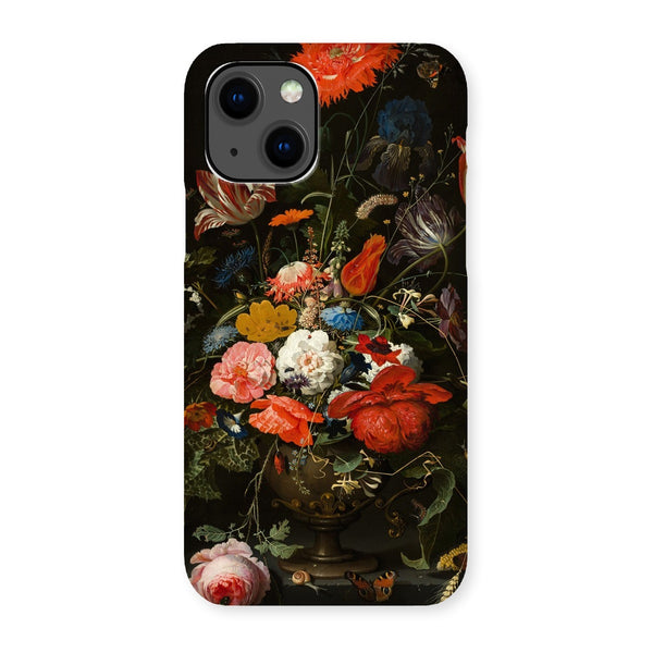 Vintage Metal Vase Flowers Snap Phone Case