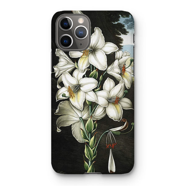 White Lilies Snap Phone Case