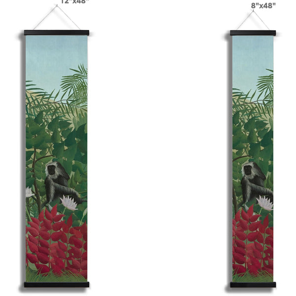 Tropical Forest & Monkeys Wall Height Chart