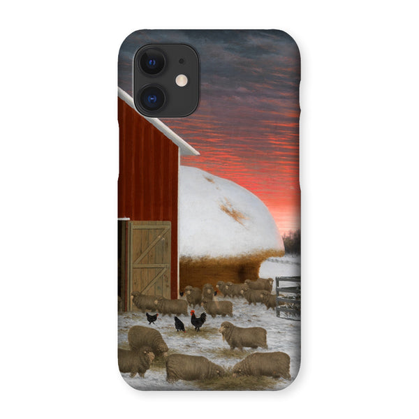 Barnyard in Winter Snap Phone Case