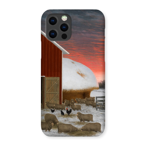 Barnyard in Winter Snap Phone Case