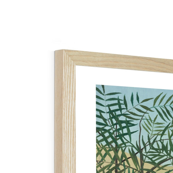 Tropical Forest & Monkeys Framed Print