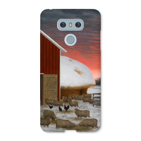 Barnyard in Winter Snap Phone Case