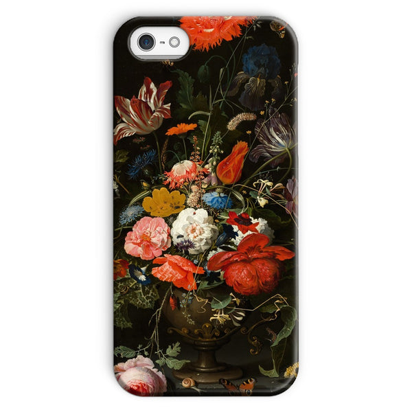 Vintage Metal Vase Flowers Snap Phone Case