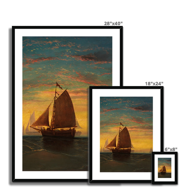 Boston Harbour Framed & Mounted Print