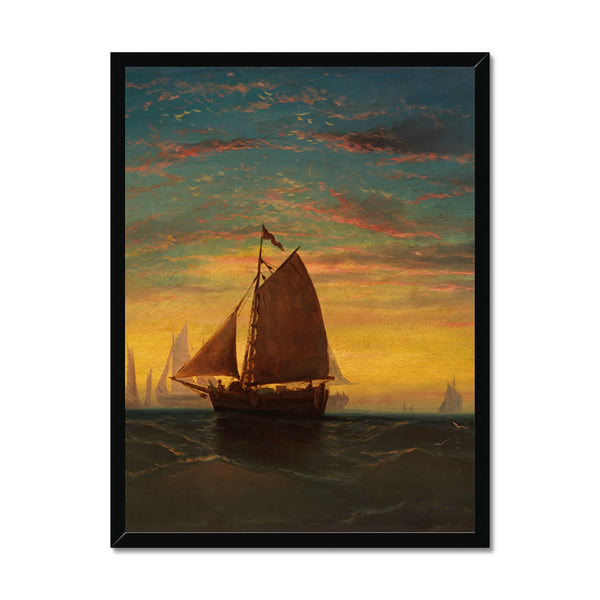 Boston Harbour Framed Print