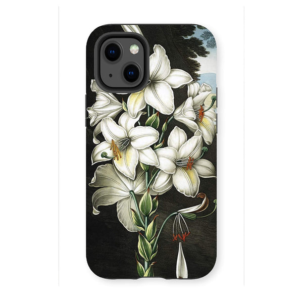 White Lilies Tough Phone Case