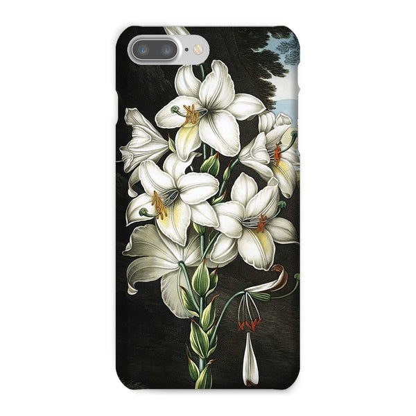 White Lilies Snap Phone Case