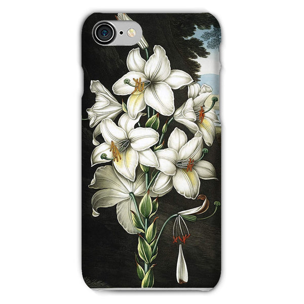 White Lilies Snap Phone Case