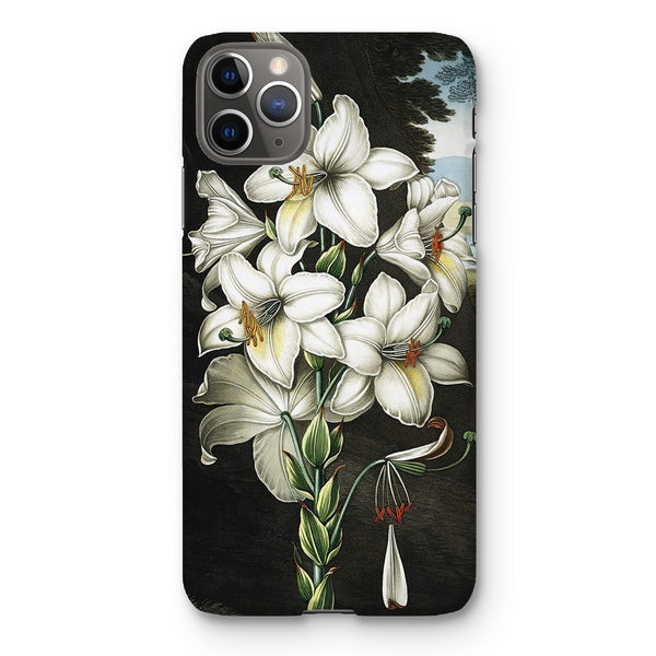 White Lilies Snap Phone Case