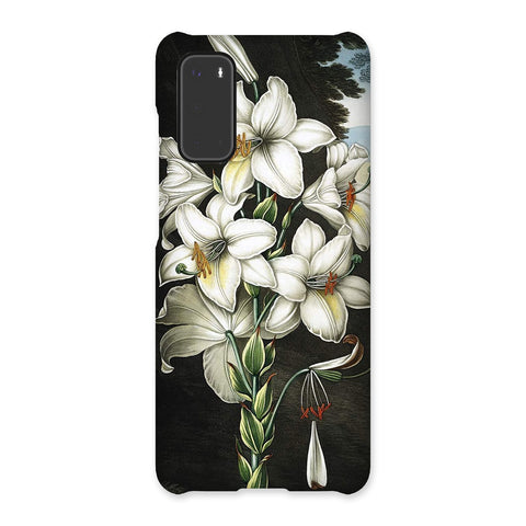 White Lilies Snap Phone Case