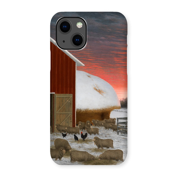 Barnyard in Winter Snap Phone Case