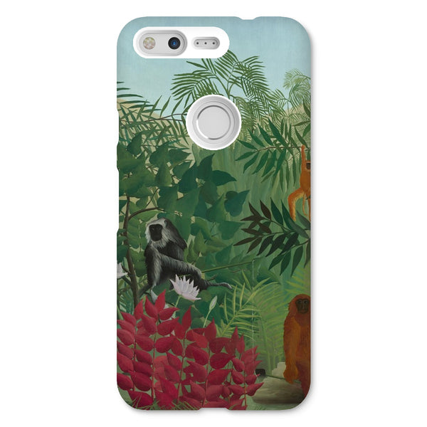 Tropical Forest & Monkeys Snap Phone Case