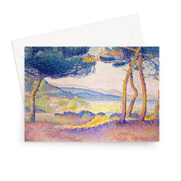 Pines Along the Shore Greeting Card