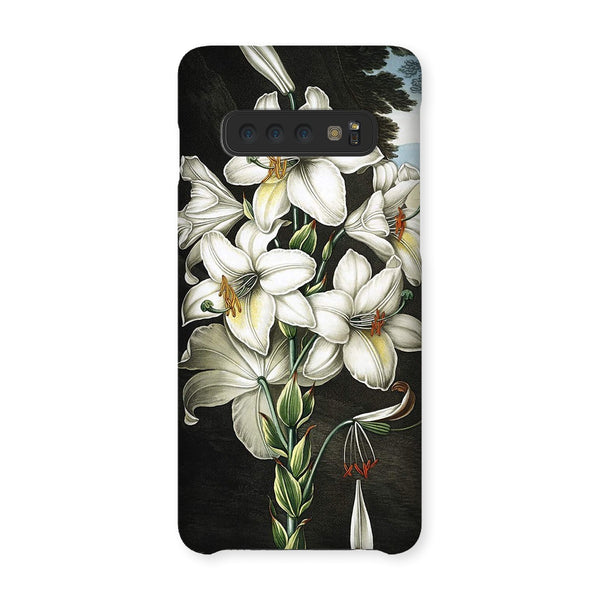 White Lilies Snap Phone Case