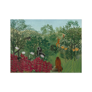 Tropical Forest & Monkeys Wall Art Poster