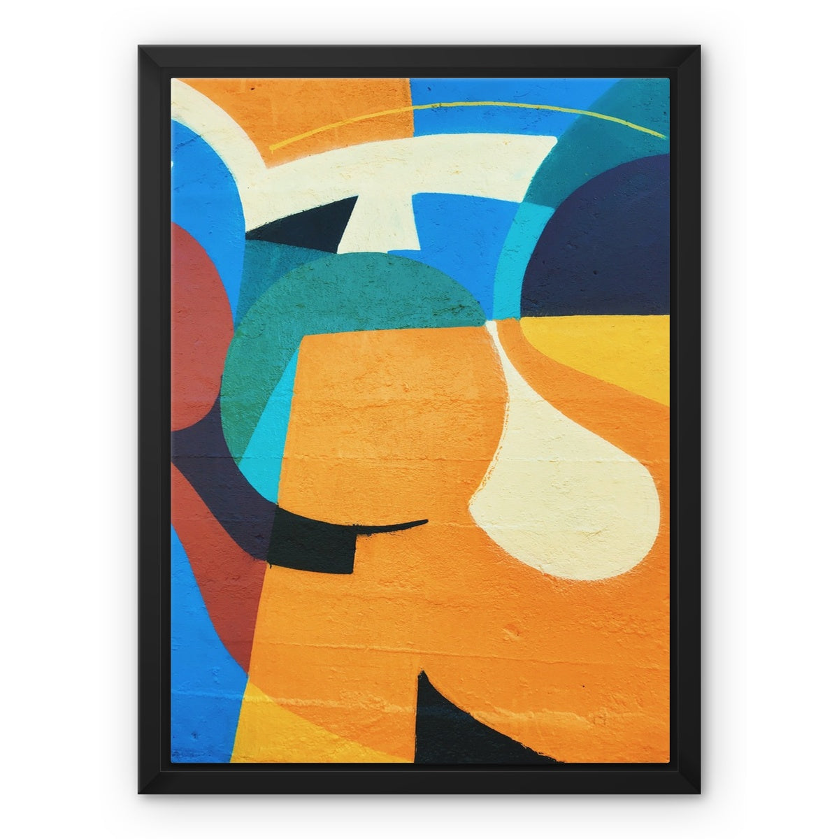 Abstract Vibe Framed Canvas