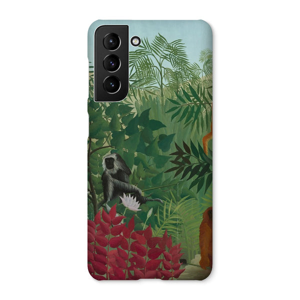 Tropical Forest & Monkeys Snap Phone Case