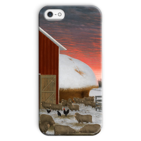 Barnyard in Winter Snap Phone Case