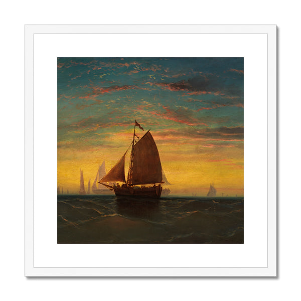 Boston Harbour Framed & Mounted Print