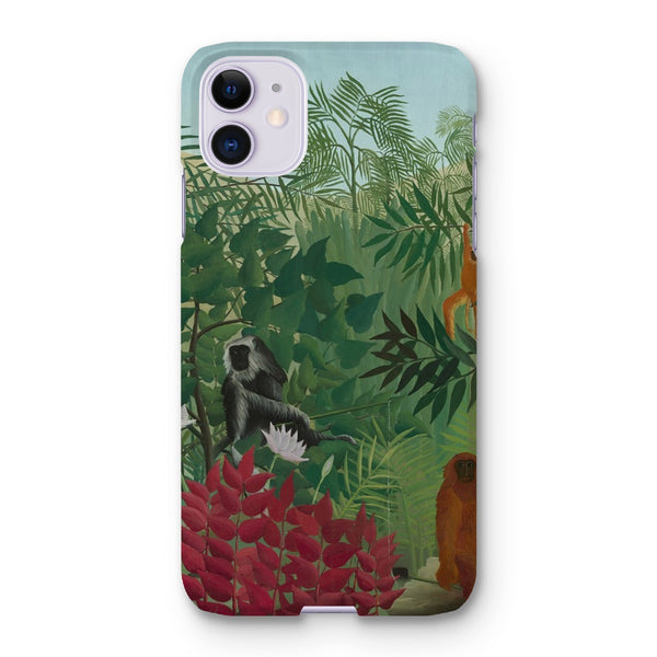 Tropical Forest & Monkeys Snap Phone Case