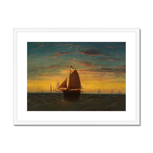 Boston Harbour Framed & Mounted Print