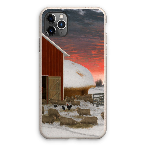 Barnyard in Winter Eco Phone Case