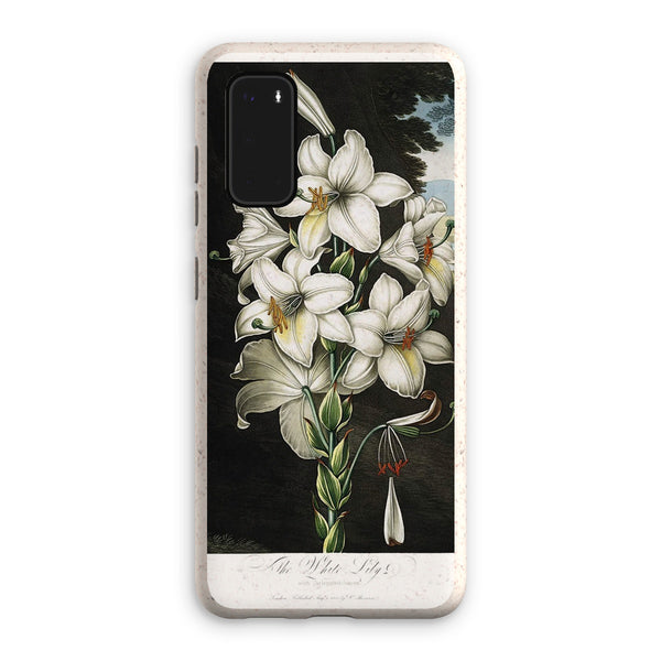 White Lilies Eco Phone Case