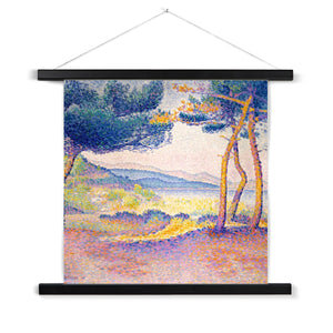 Pines Along the Shore Fine Art Print with Hanger