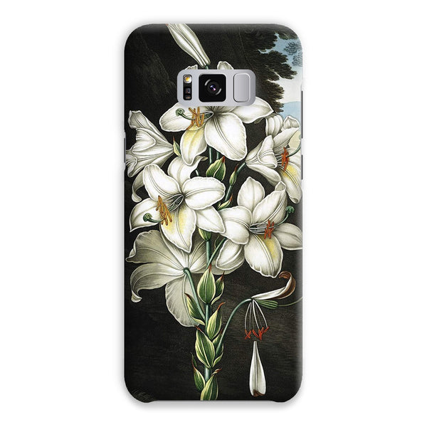 White Lilies Snap Phone Case