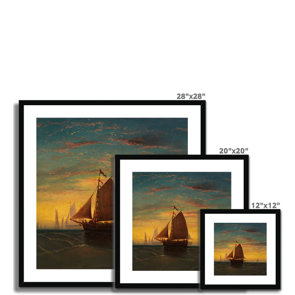 Boston Harbour Framed & Mounted Print