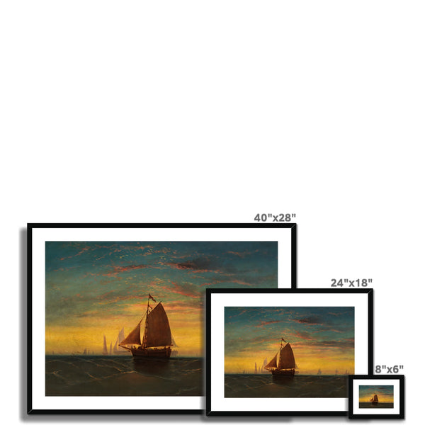 Boston Harbour Framed & Mounted Print