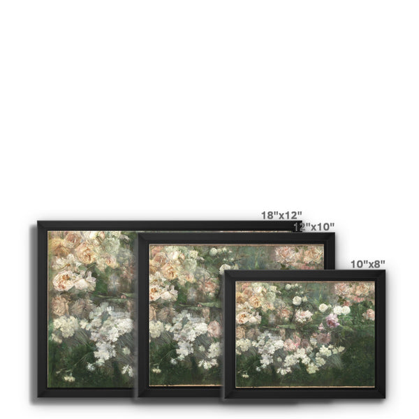 Garden in May Framed Canvas