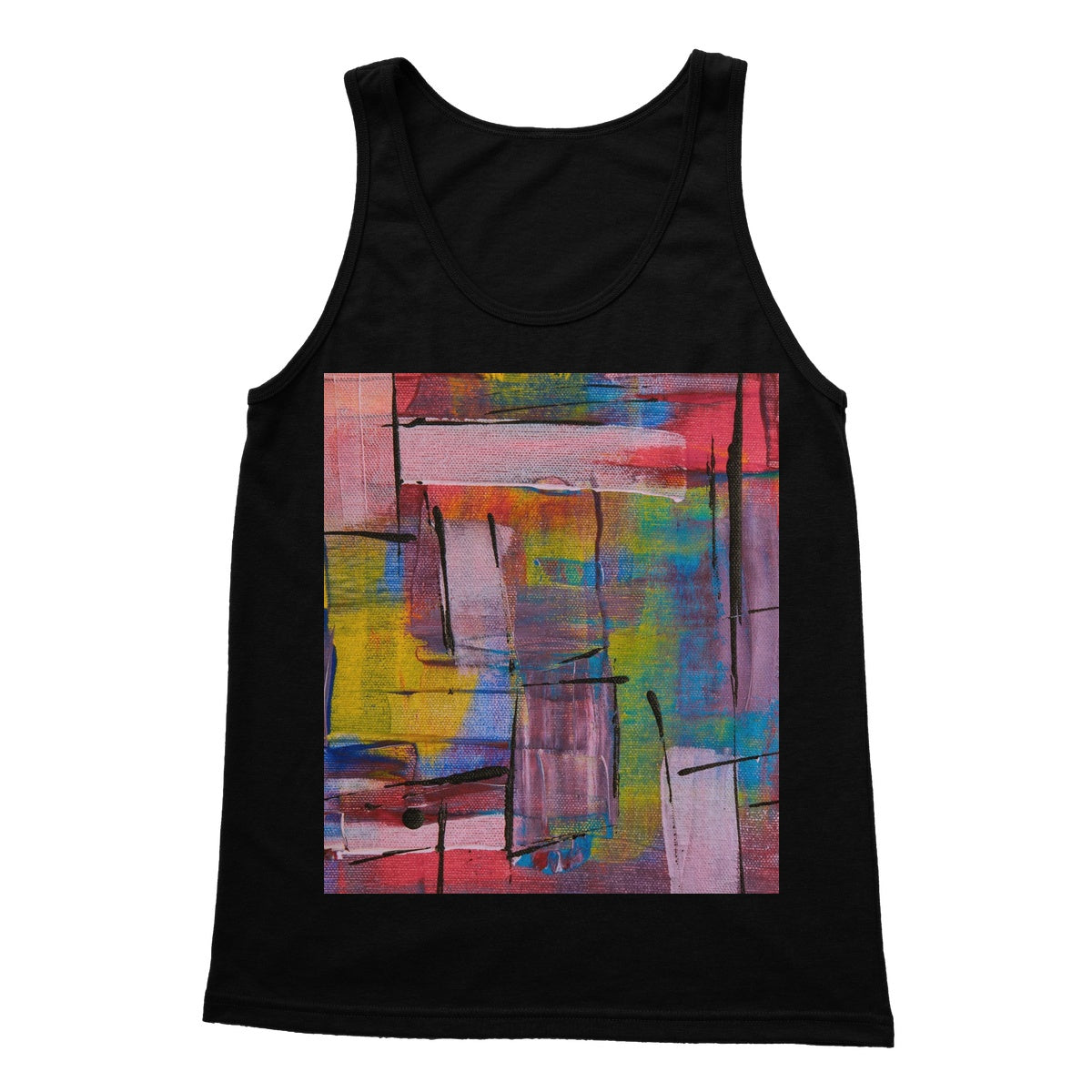 Abstract Close Up Softstyle Tank Top