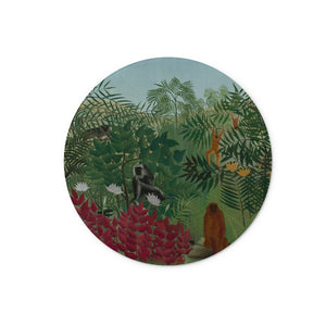 Tropical Forest & Monkeys Glass Chopping Board