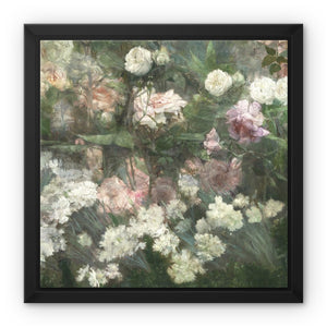 Garden in May Framed Canvas