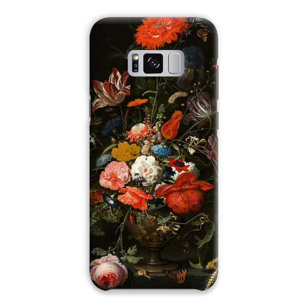 Vintage Metal Vase Flowers Snap Phone Case