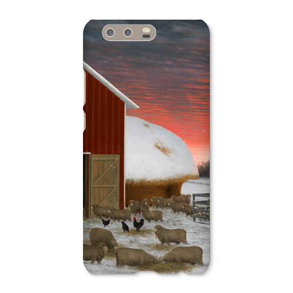 Barnyard in Winter Snap Phone Case