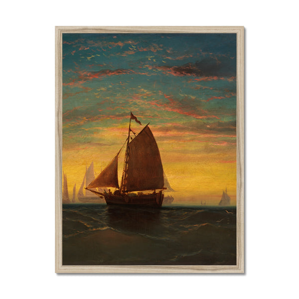 Boston Harbour Framed Print