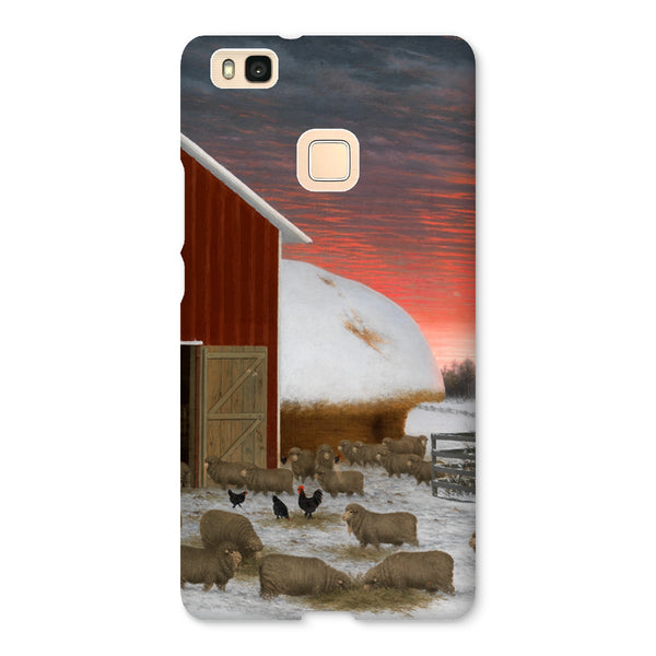 Barnyard in Winter Snap Phone Case