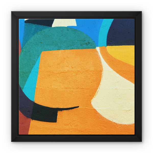 Abstract Vibe Framed Canvas