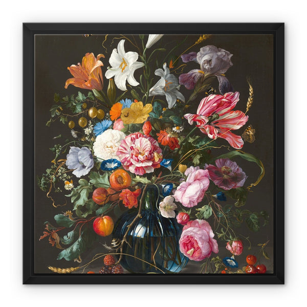 Vase of Flowers Framed Canvas